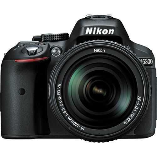 Nikon D5300 DSLR Camera - Black w/18-140mm Lens